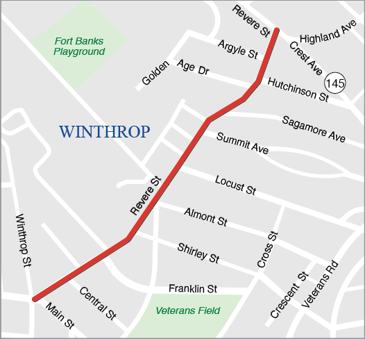 WINTHROP: RECONSTRUCTION AND RELATED WORK ALONG WINTHROP STREET AND REVERE STREET CORRIDOR
